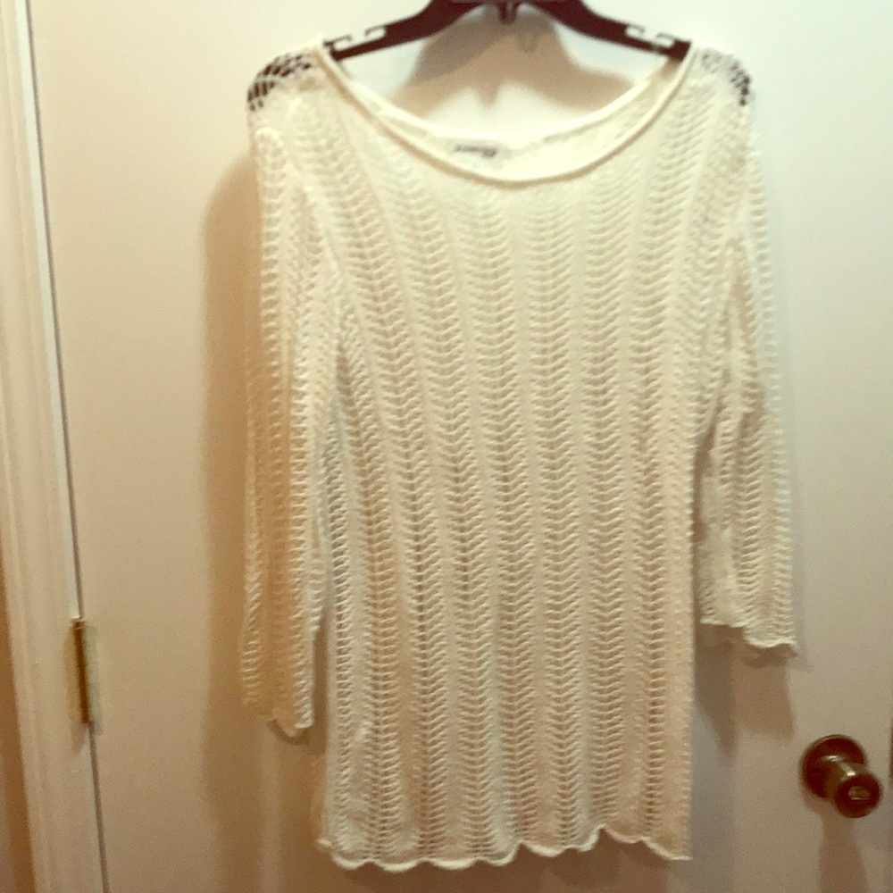 Crochet sweater cover-up